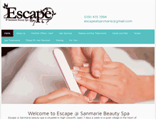 Tablet Screenshot of escapeatsanmarie.co.uk